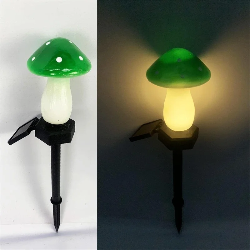 SM25015 Plastic PP Solar Stake Light with Easter Mushroom Design_3