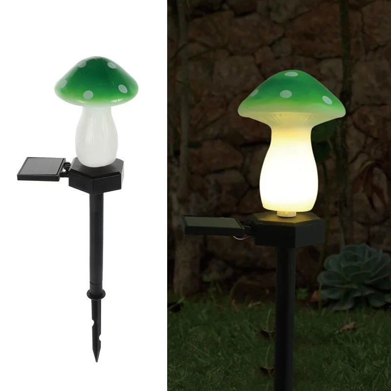 SM25015 Plastic PP Solar Stake Light with Easter Mushroom Design_4
