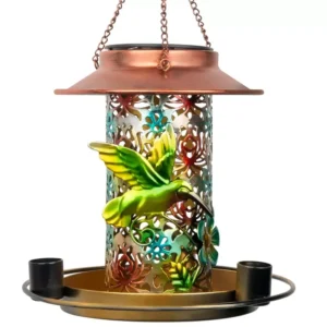 SM25022 PP Plastic Solar Hanging Bird Feeder for Animals_3