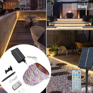 SM251011 320LED Solar Strip Light with Remote Control