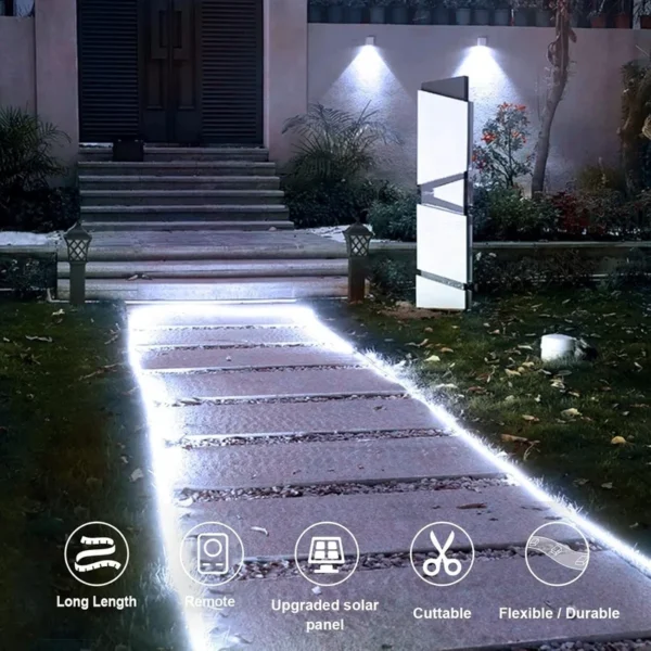 SM251011 ABS Plastic 320LED Solar In-Ground Strip Light with Remote Control_3