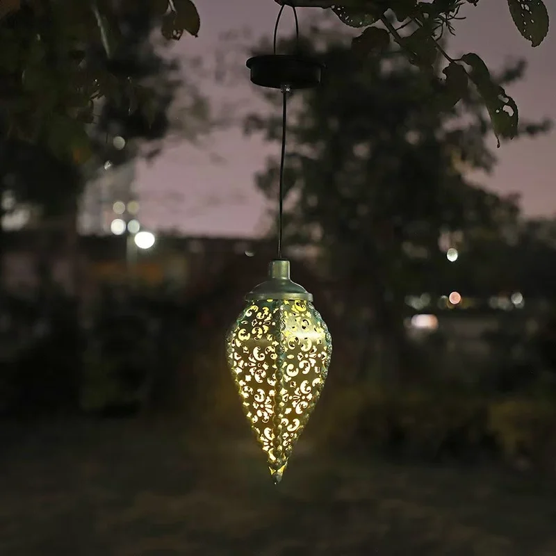 SM251058 PP Plastic Solar Hollow-Out Hanging Lantern_2