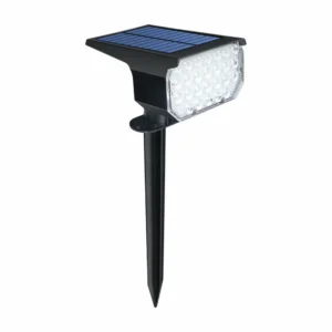 SM251065 ABS Plastic Cylindrical Spike 26LED Solar Pathway Stake Light
