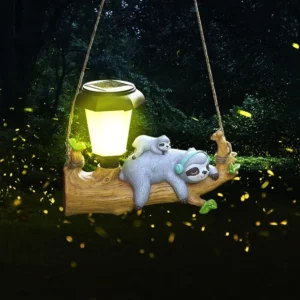 SM251093 Solar Sloth Hanging Animal Resin Statue_5