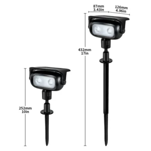 SM251097 ABS Plastic LED Solar Column Stake Light_6