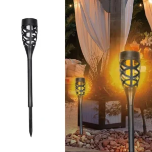 SM25219 12LED Solar-Flammen-Erdspießleuchte mit Hohlraum