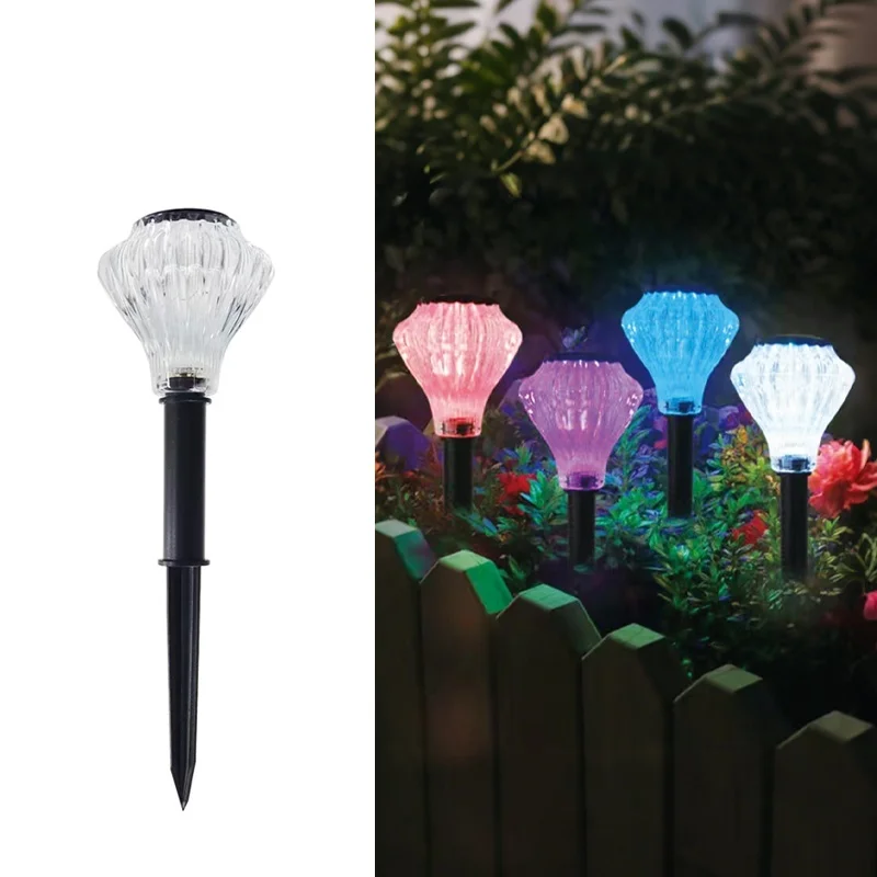 SM25222 Set of 4 Color-Changing Plastic PP Solar Stake Disk Lights_8