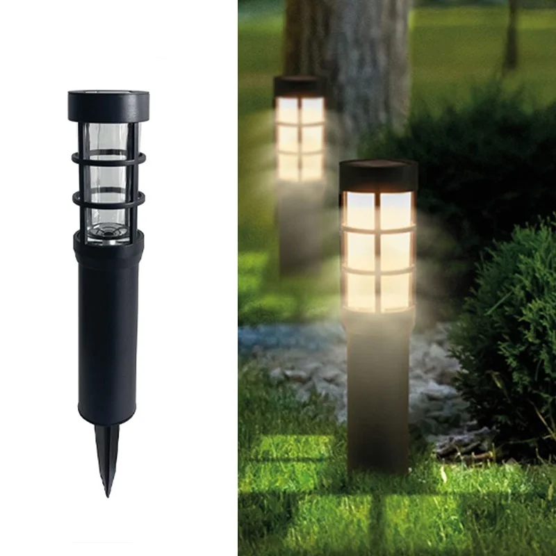 SM25224 Solar Landscape Die-casting aluminum + Glass Stake Light - Lantern, Jar, Cylinder, Square_1