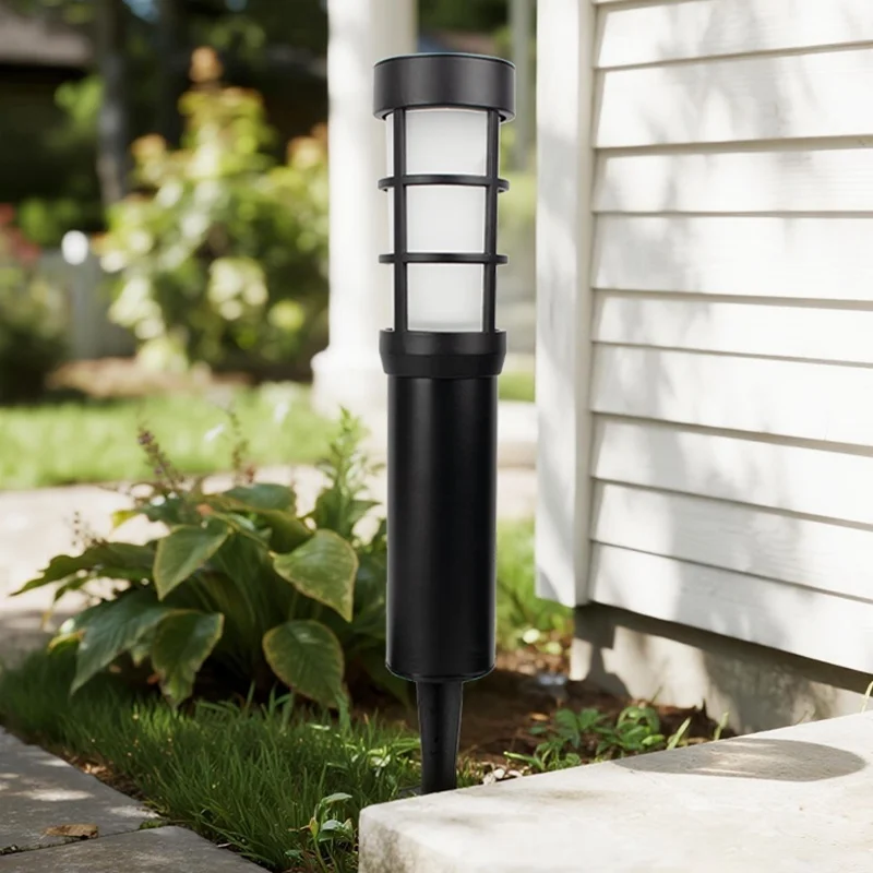 SM25224 Solar Landscape Die-casting aluminum + Glass Stake Light - Lantern, Jar, Cylinder, Square_6