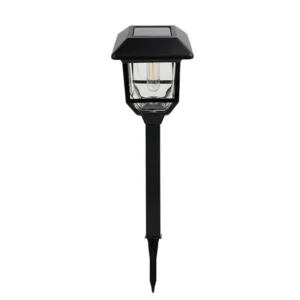 SM25226 Square Glass + Die-Cast Solar LED Path Stake Light_5