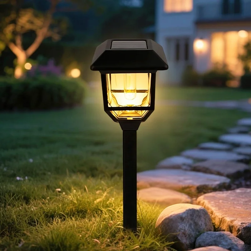 SM25226 Square Glass + Die-Cast Solar LED Path Stake Light_8