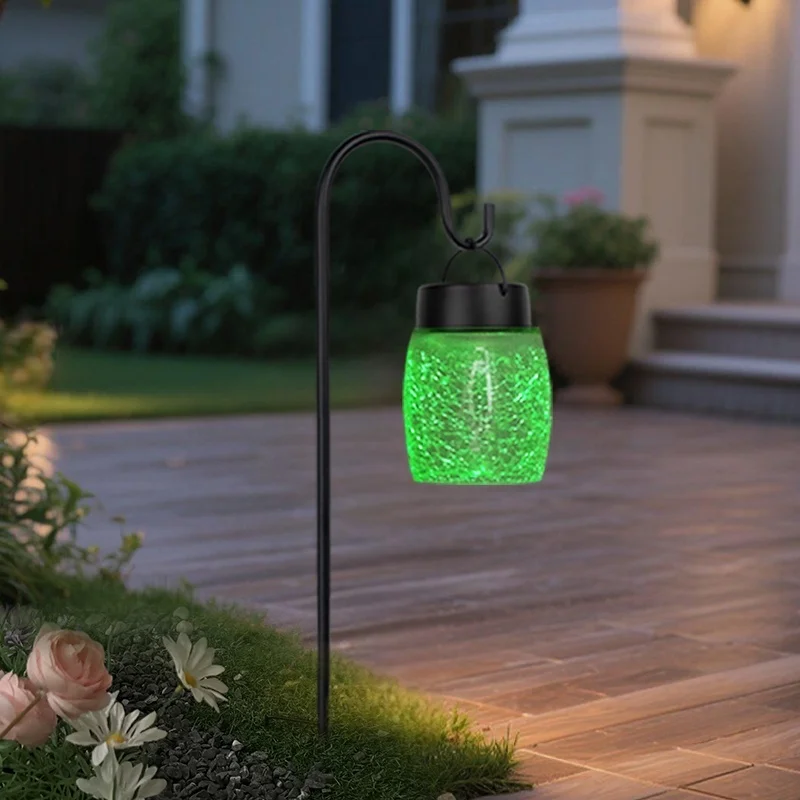 SM25227 Solar Pathway Stake Light - Glass and Metal Cylinder with Iron_3