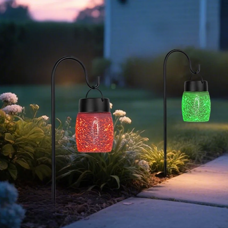 SM25227 Solar Pathway Stake Light - Glass and Metal Cylinder with Iron_5