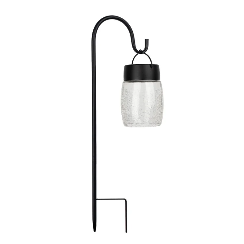 SM25227 Solar Pathway Stake Light - Glass and Metal Cylinder with Iron_6