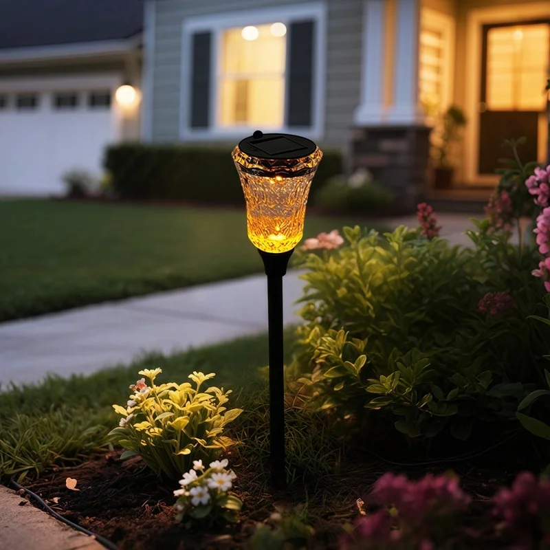 SM25228 ABS+PP Plastic Solar Flickering Path Stake Light