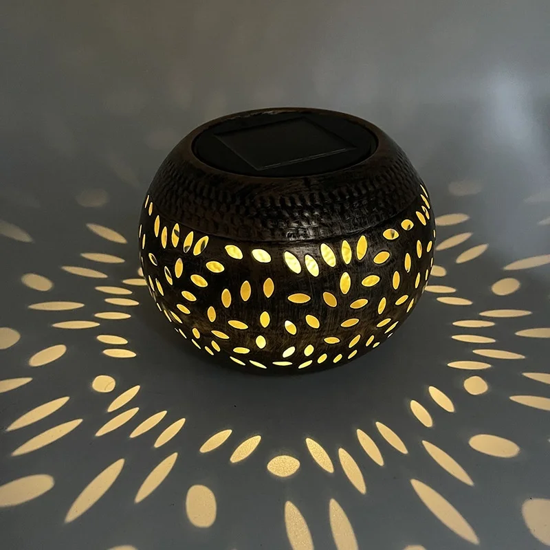 SM25251 Rice Hollow Metal Iron Solar Tabletop Lamp_6