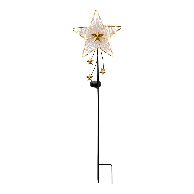 SM25275 LED Star Solar Stake Light, Plastic PP_2