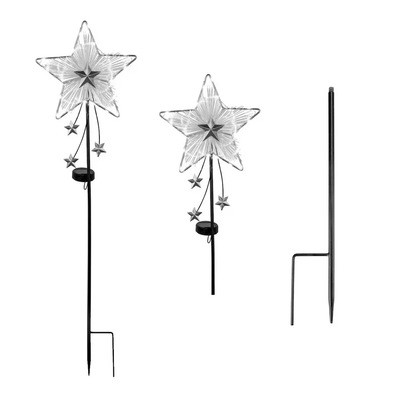 SM25275 LED Star Solar Stake Light, Plastic PP_3