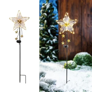 SM25275 LED Star Solar Stake Light, Plastic PP_4