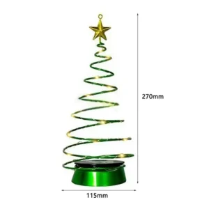 SM25311 PP Plastic Solar Christmas Tree Tabletop Light