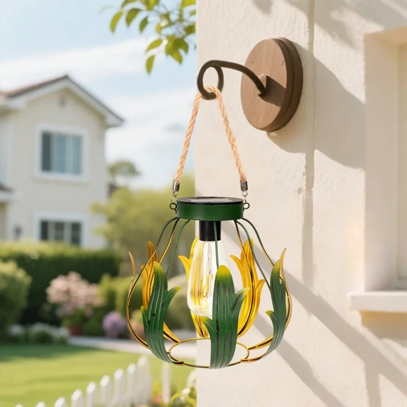 SM25348 PP Plastic Solar Hanging Decorative Lantern