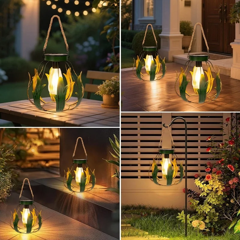 SM25348 PP Plastic Solar Hanging Decorative Lantern_12
