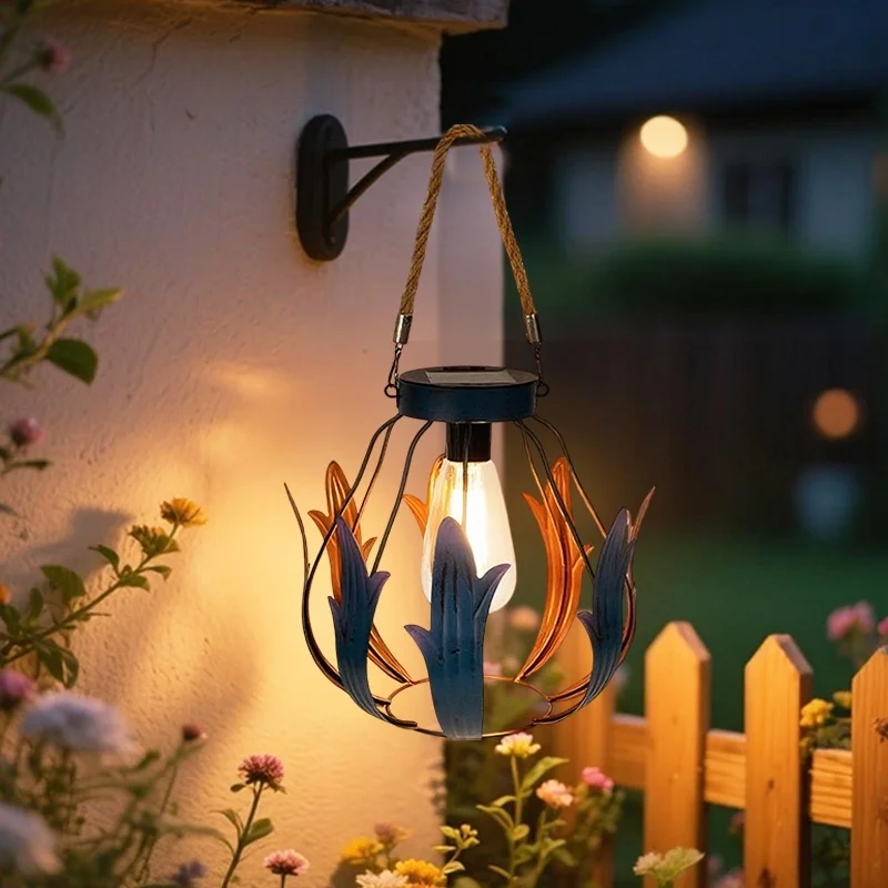 SM25348 PP Plastic Solar Hanging Decorative Lantern_2
