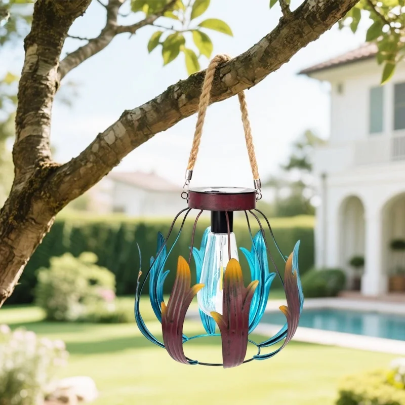 SM25348 PP Plastic Solar Hanging Decorative Lantern_3