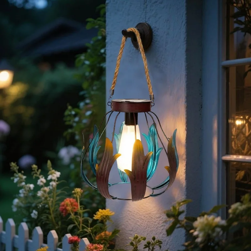 SM25348 PP Plastic Solar Hanging Decorative Lantern_4