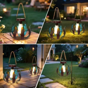 SM25348 PP Plastic Solar Hanging Decorative Lantern_5