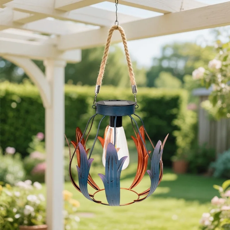 SM25348 PP Plastic Solar Hanging Decorative Lantern_7