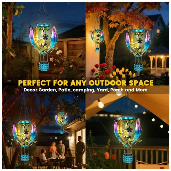 SM25353 Plastic PP Solar Hanging Lantern with Dragonfly Animal Decor_6
