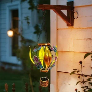 SM25354 PP Plastic Solar Hanging Lantern with Butterfly Animal Decor_4