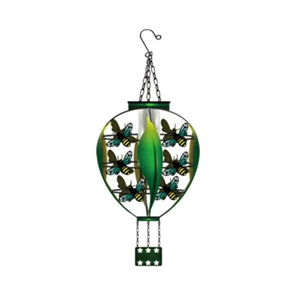 SM25355 Plastic PP Solar Hanging Lantern with Bee Animal Decor