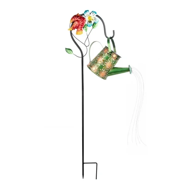 SM25362 PP Plastic Solar Bird and Watering Can Animal Shape Waterfall Chandelier_4