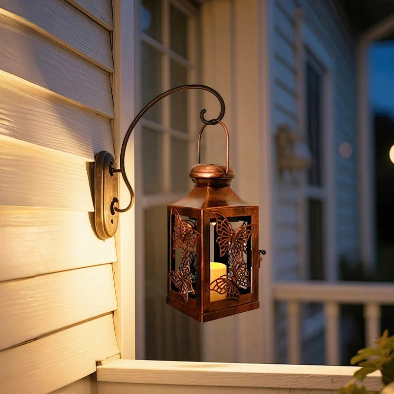 SM25382 PP Plastic Solar Hanging Lantern with Decorative Design_3