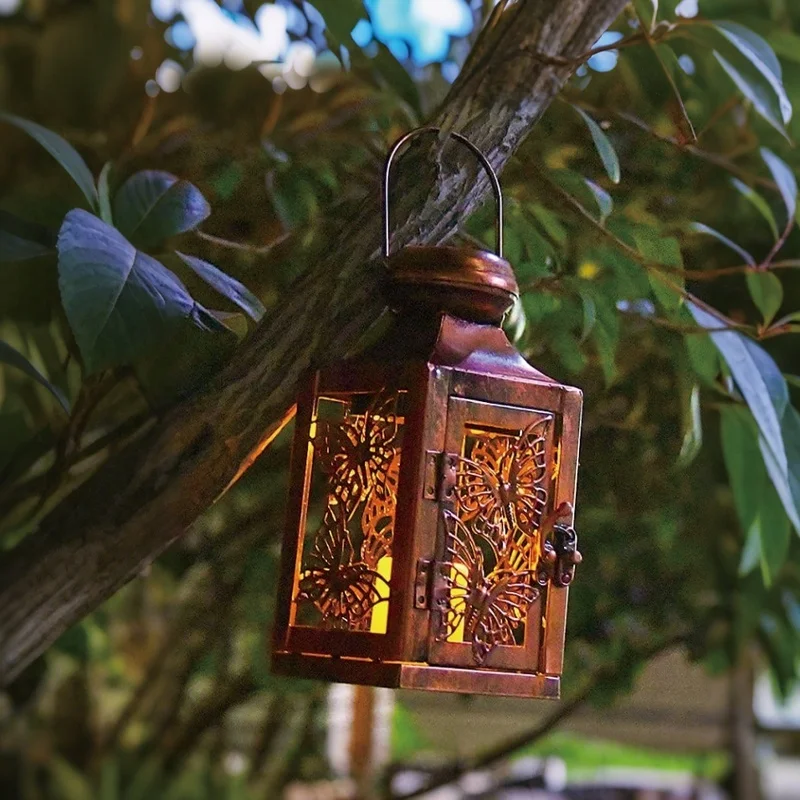 SM25382 PP Plastic Solar Hanging Lantern with Decorative Design_6