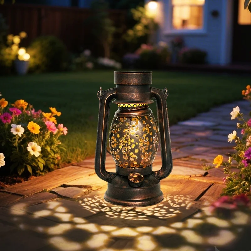 SM25383 - Vintage Solar Hanging Lantern - Plastic, PP, Metal, Iron_3