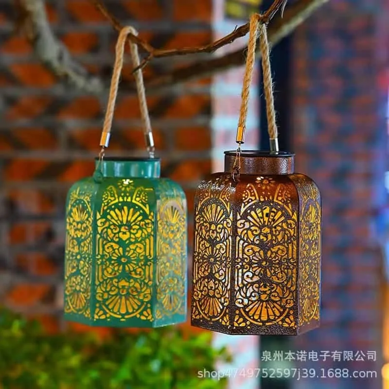 SM25386 Solar Hanging Lantern - Plastic PP & Metal Iron_6
