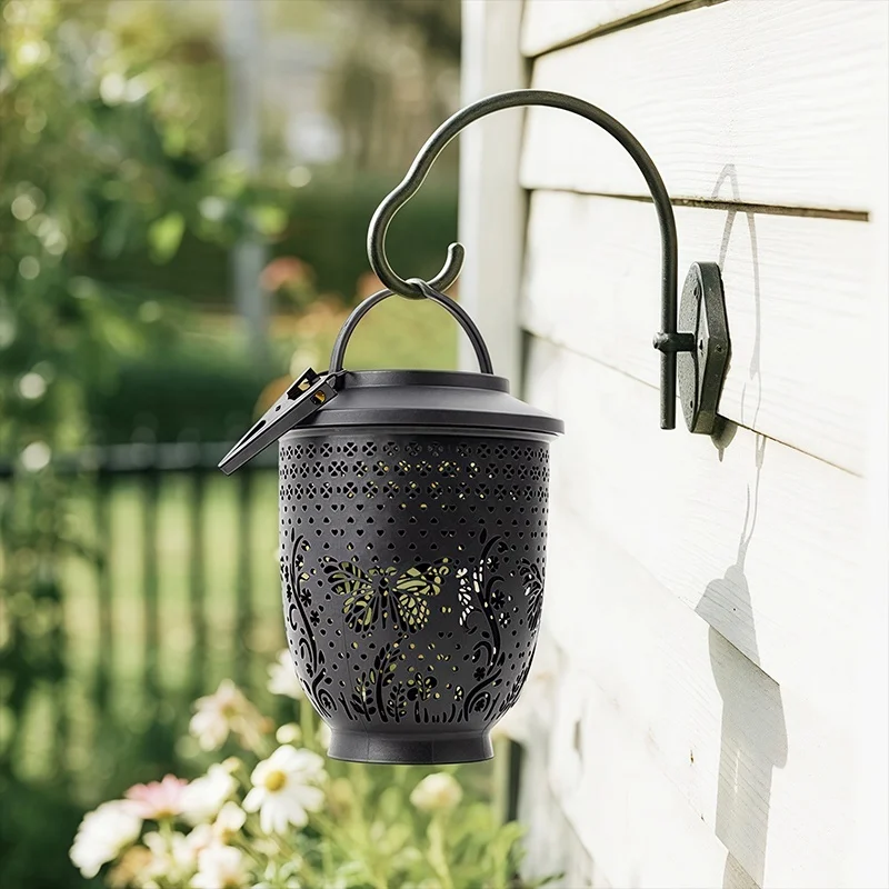 SM25388A PP Plastic Butterfly Animal Shape Hanging Solar Lantern_3