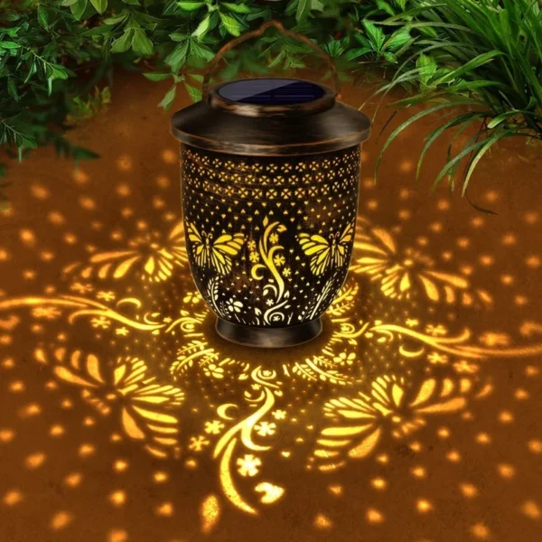 SM25388A PP Plastic Butterfly Animal Shape Hanging Solar Lantern_7