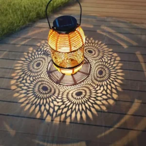 SM25390 Hollow-out Plastic PP Solar Rattan Hanging Lantern_2