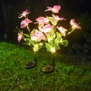 SM25441 ABS Plastic Solar Phalaenopsis Stake Light with 7 Lights_2