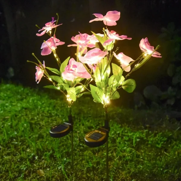 SM25441 ABS Plastic Solar Phalaenopsis Stake Light with 7 Lights_2