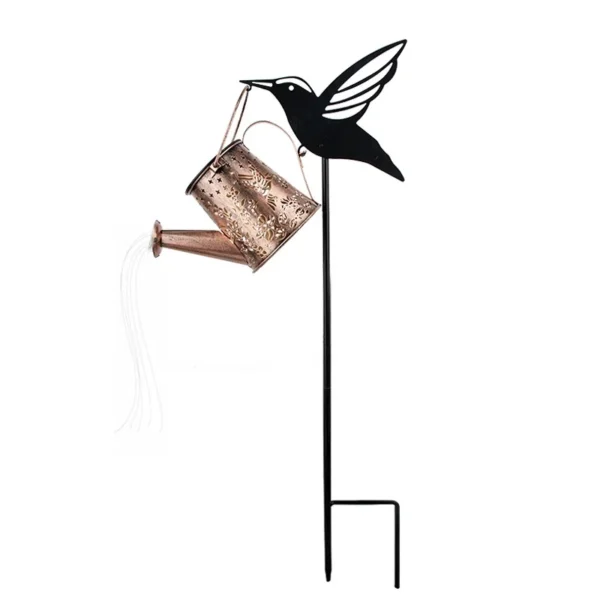 SM25451 Solar Powered Plastic PP Hummingbird Bird Water Bottle Stake Light_4