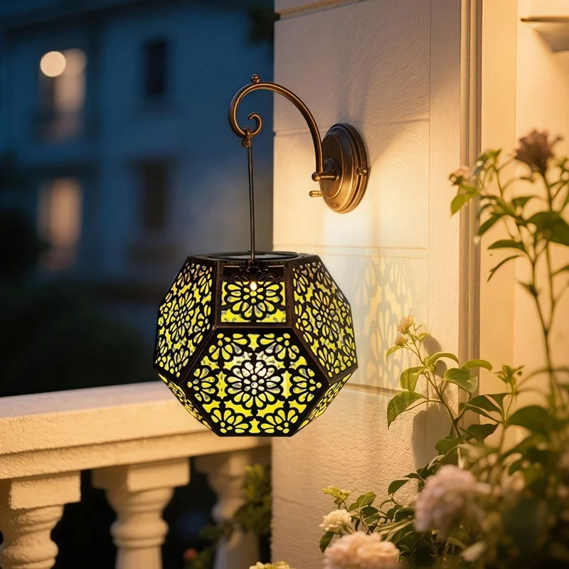 SM25458 PP Plastic Solar Polygonal Hanging Lamp_2
