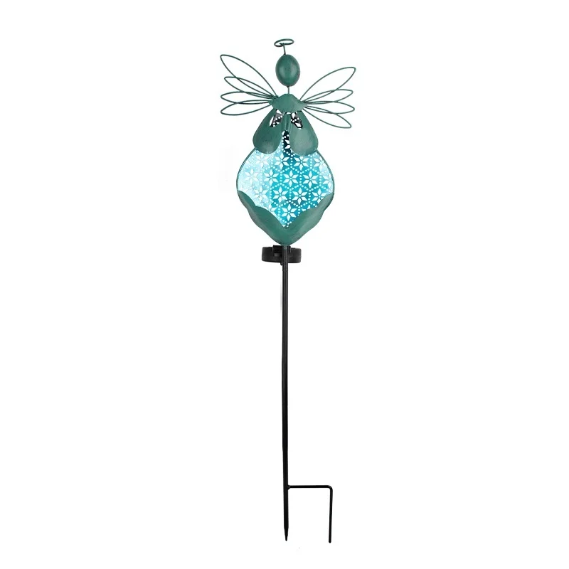 SM25462 PP Plastic Decorative Angel Solar Stake Light_3