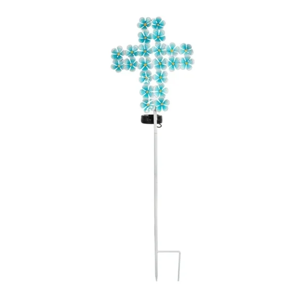 SM25463 PP Plastic Solar Garden Cross Stake Light_6