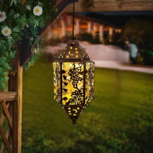 SM25477A Hollow Out Plastic PP Fairy Solar Hanging Lantern_6