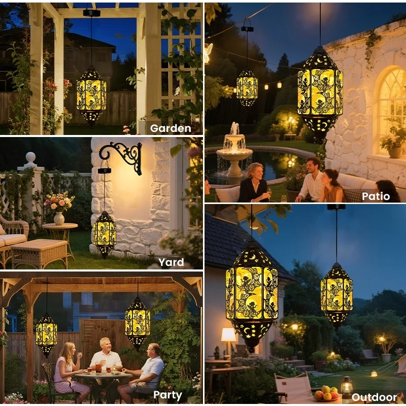 SM25477B Hollow Out Plastic PP Fairy Solar Hanging Lantern_4